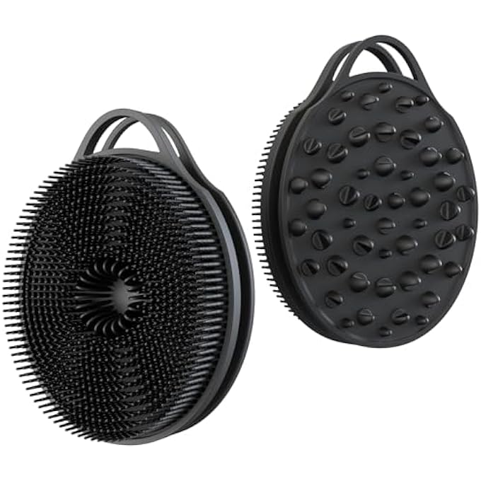 EKOTTOK 2 in 1 Silicone Body Brush, Anti-Cellulite Massage Exfoliating Shower Brush for Men and Women, Remove Dead Skin, Reduce Cellulite, Improve Circulation - Image 1